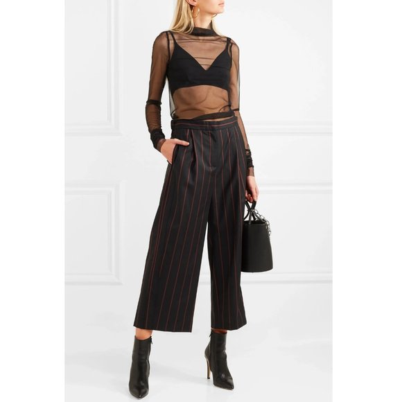 Versus Versace Striped Wool Pants - Picture 2 of 6